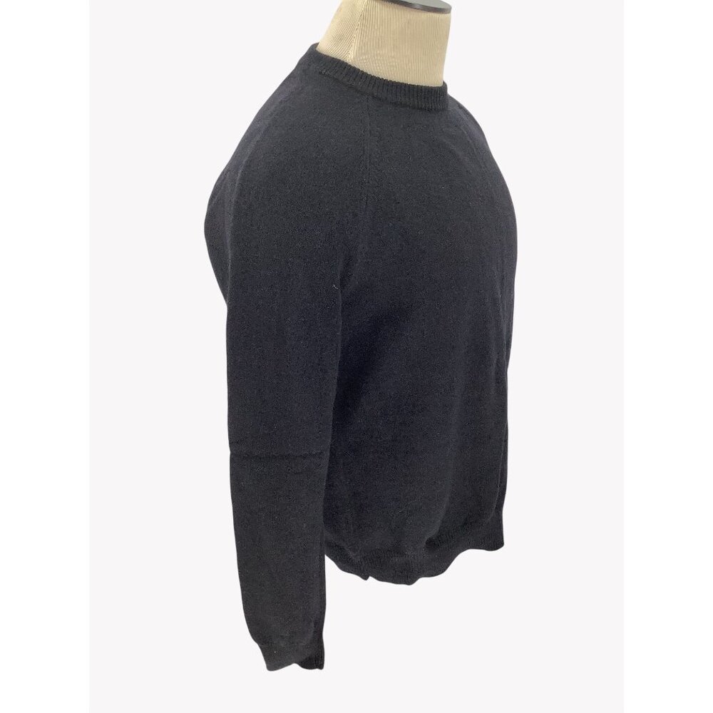 Goodthreads Men Black 100% Lambswool Crewneck Sweater L - Picture 2 of 7